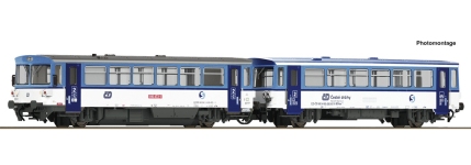 Roco 7780004 - TT - Dieseltriebwagen BR 810 mit Beiwagen, ČD, Ep. VI